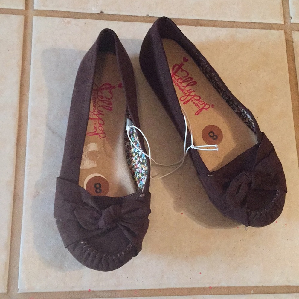 Jelly pop memory foam slip on. Size 8. Brown